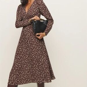 REFORMATION 
Liara Midi Dress - Pinot Noir